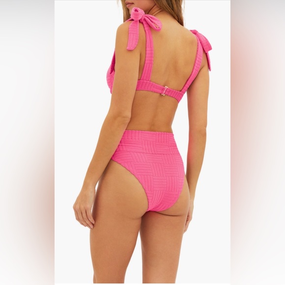 Beach Riot pink bikini set, Top underwire SZ X-Large, bottom sz Large,$196 - Picture 3 of 10